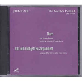 Number Pieces 4 - Three; Solo With Obbligato Accompaniment Trio Dolce